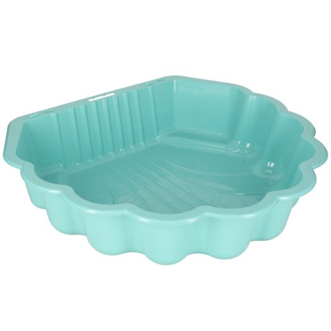 Piaskownica zamykana basen Muszelka Twins podwójna 2w1 160x87,5x19,5cm miętowa Piaskownica zamykana basen Muszelka Twins podwójna 2w1 160x87,5x19,5cm miętowa