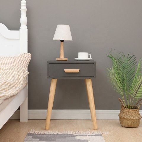 Szafka nocna nowoczesny stolik kawowy szary ModernHome