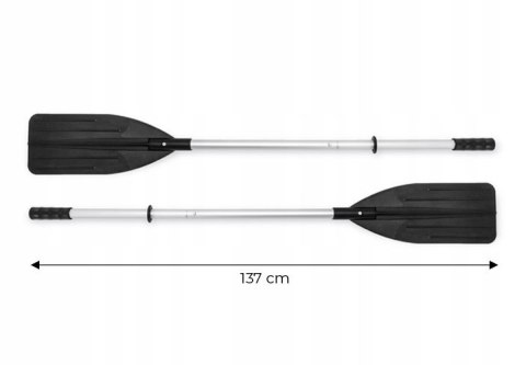 Wiosła 2 szt do pontonu aluminiowe do kajaku jednopiórowe 137 cm INTEX