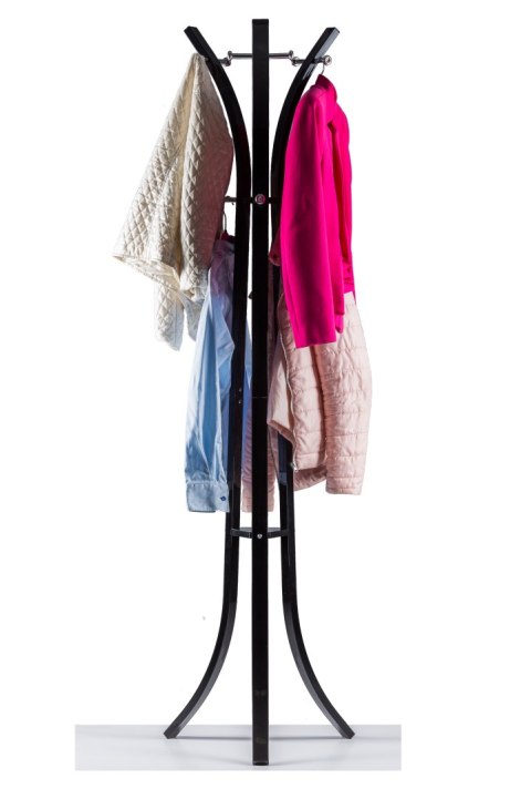 Wieszak stojak na ubrania podłogowy czarny ModernHome