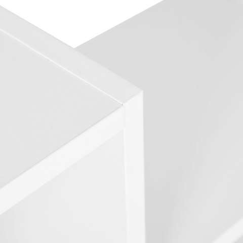 Nowoczesny wiszący regał 8 półek biały ModernHome