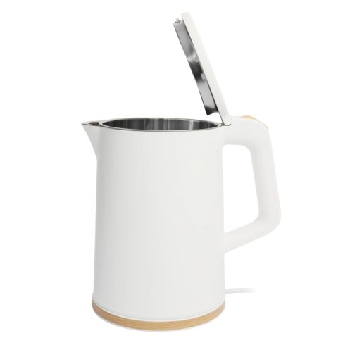 Czajnik elektryczny bezprzewodowy turystyczny 1500 W 1.2 l obrotowy biały