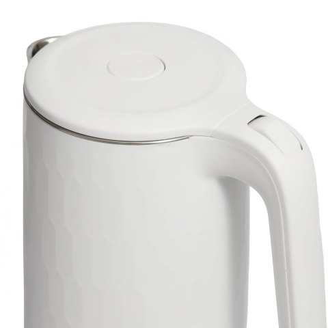 Czajnik elektryczny bezprzewodowy turystyczny 1500 W 1.8 l obrotowy biały