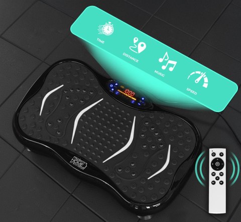 Platforma wibracyjna antycelulitowa masażer z ekspanderami + pilot ModernHome