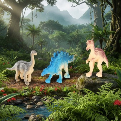 Dinozaury wykopaliska jajko dinozaura 12 figurek zestaw archeologiczny