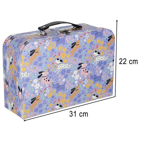 Domek w walizce hotel spa dla zwierząt drewniane mebelki figurki