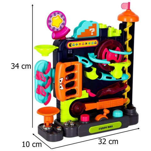 Gra zręcznościowa tor kulkowy z przeszkodami dla kulek