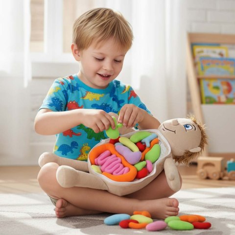 Lalka maskotka nauka anatomii chłopiec