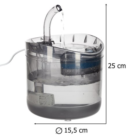 Poidełko fontanna dla psa kota zwierząt automatyczne poidło USB 1,8l filtr czyszczący