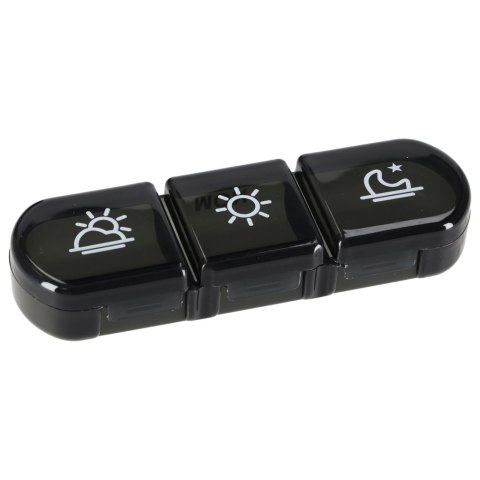 Pojemnik organizer na tabletki leki czarny