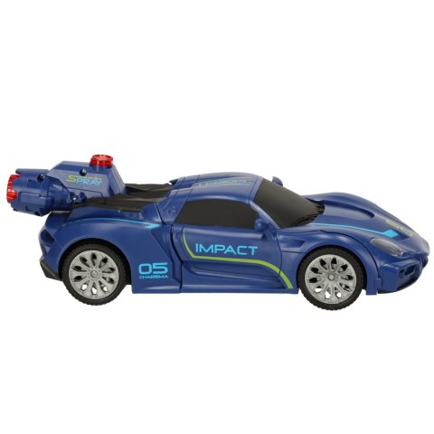 Samochód zdalnie sterowany Transformer Revolt TRANSFORMING ROBOT RACER niebieski