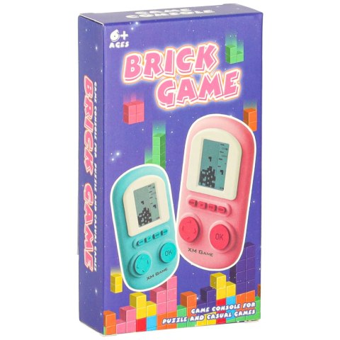 Gra elektroniczna zręcznościowa mini konsola przenośna kieszonkowa żółty