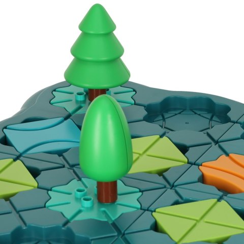 Gra logiczna planszowa labirynt tor przeszkód 56 el.