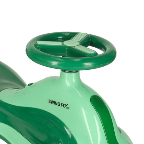 Jeździk grawitacyjny LED Swing FIX S2 skuter z rączką zielony max 100kg