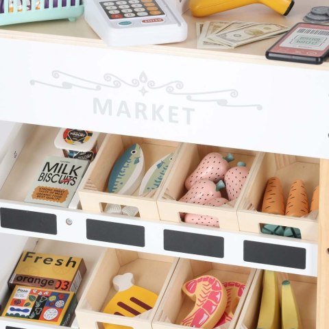 Market drewniany LULILO Melo stragan supermarket z kasą