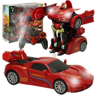 Samochód zdalnie sterowany Transformer Revolt TRANSFORMING ROBOT RACER czerwony