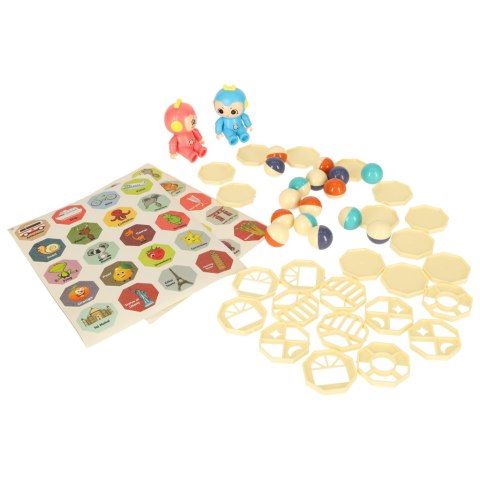 Klocki magnetyczne magnetic sticks marble tor kulkowy z dźwiękiem muzyką grający 118 elementów