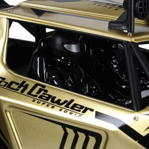 Samochód zdalnie sterowany 2,4GHz 1:8 51cm metal złoty