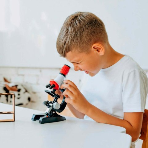 Mikroskop szkolny edukacyjny naukowy 1200x akcesoria