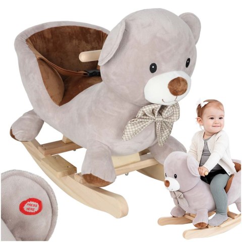 Miś na biegunach bujak pluszowy z miękkim siedziskiem