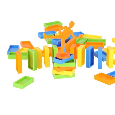 Pociąg Lokomotywa Kolejka Układająca Domino Zabawka na Prezent dla Dzieci