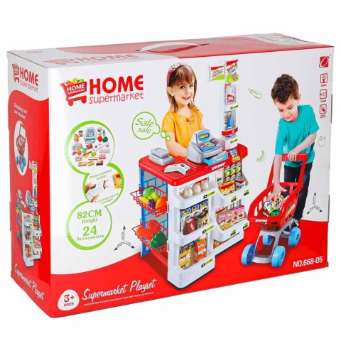 Sklep dla dzieci supermarket stragan wózek na zakupy akcesoria