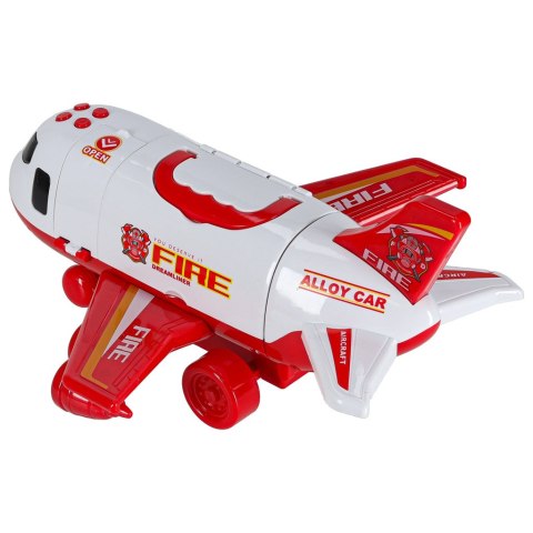 Transporter samolot + 3 auta straż pożarna