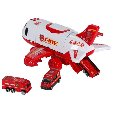 Transporter samolot + 3 auta straż pożarna