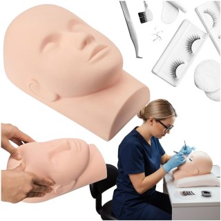 Główka Głowa treningowa do nauki przedłużania rzęs