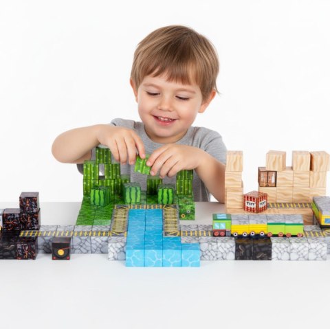 Klocki magnetyczne konstrukcyjne dla dzieci zestaw 169 elementów