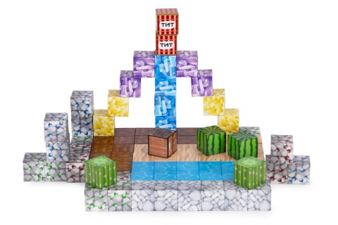 Klocki magnetyczne konstrukcyjne dla dzieci zestaw 88 elementów