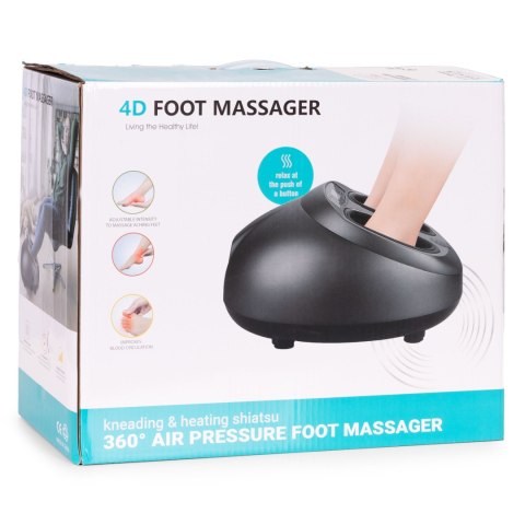 Masażer elektryczny do stóp z funkcją grzania refleksologia 3 tryby pilot 40W ModernHome