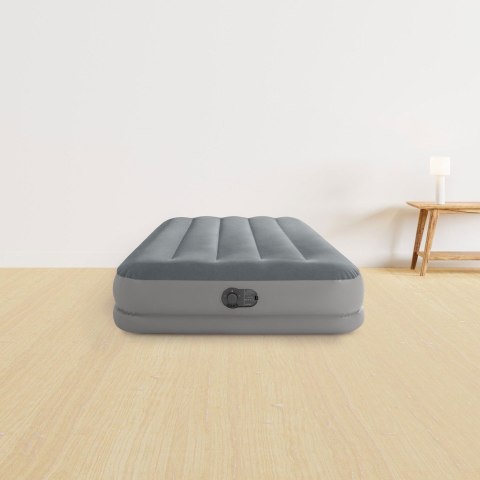 Materac dmuchany jednoosobowy 191x99x30 cm z wbudowaną pompką elektryczną INTEX 64112