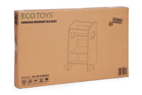 Pomocnik kuchenny kitchen helper Montessori regulowany podest dla dziecka ECOTOYS
