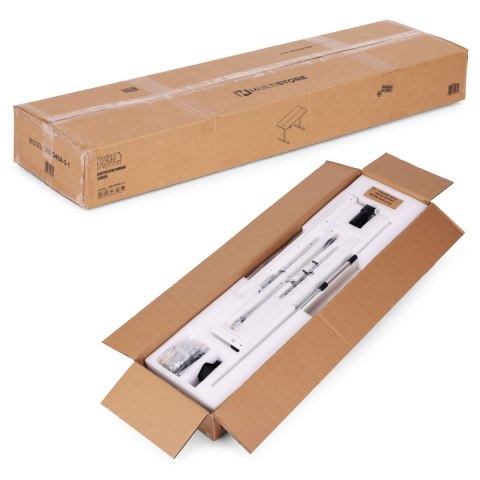 Biurko elektryczne regulowane 120x60 cm regulacja wysokości 72-117 cm białe ModernHome