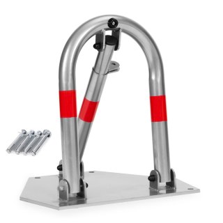 Blokada parkingowa składana zapora 45 cm na kłódkę z odblaskowymi pasami