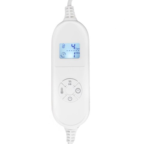 Koc elektryczny dwustronny 160x180 cm mata grzewcza regulacja temperatury pilot