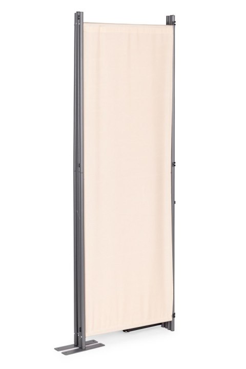 Składany parawan ogrodowy pokojowy 4-panelowy 167x216 cm beżowy MultiGarden