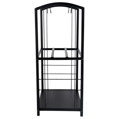 Stojak na drewno kominkowe regał metalowy akcesoria do kominka