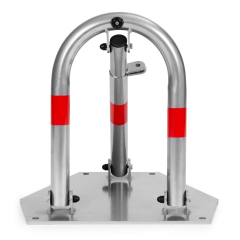 Blokada parkingowa składana zapora 45 cm na kłódkę z odblaskowymi pasami