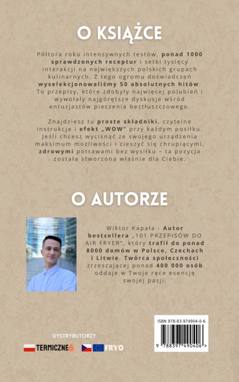 KSIĄŻKA "WASZE ULUBIONE PRZEPISY Z AIR FRYER - 50 PRZEPISÓW"