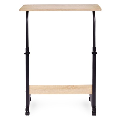 Mobilny stolik pod laptopa biurko dostawiane do fotela jasny dąb ModernHome