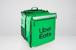 PLECAK TERMICZNY UBER EATS ROZSZERZALNY - TORBA NA DOSTAWY JEDZENIA