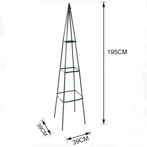 Pergola podpora LUARO ogrodowa na kwiaty stojak na róże pnące piramida metalowa