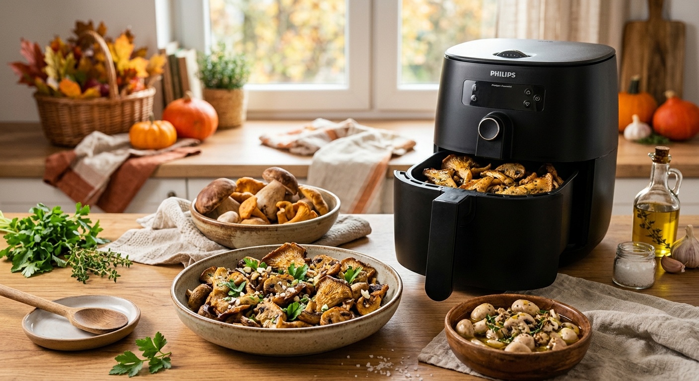 Grzyby i air fryer – jak suszyć, piec i smażyć grzyby w frytkownicy beztłuszczowej?